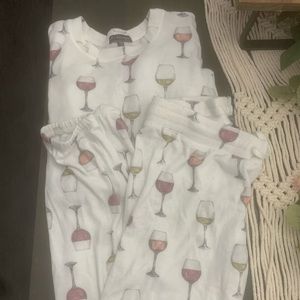 Wine jogger pajama set!